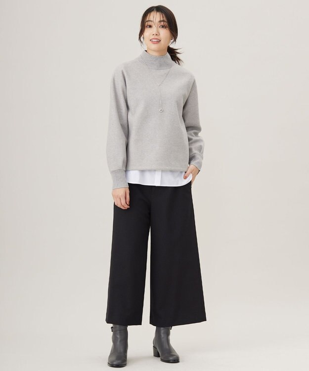 J.PRESS LADIES 【洗える】PINオックス ボタンダウン シャツ ホワイト系