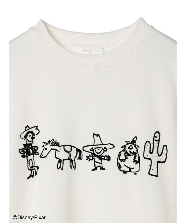 Green Parks ＴＯＹ　ＳＴＯＲＹ／フロッキー裏毛プルオーバー White