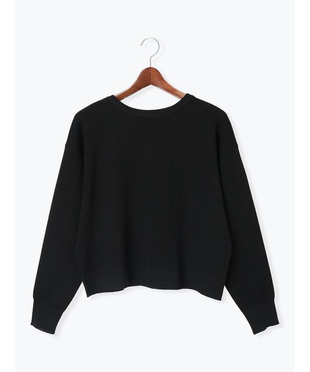 Te chichi 前後2WAYスウェットライクニット ブラック