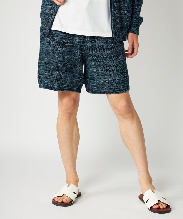OP／FILA 【Ocean Pacific】ラーベンニットショーツ ネイビー