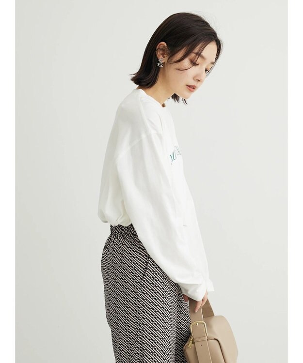 Green Parks オーバーサイズロゴチュニック Off White