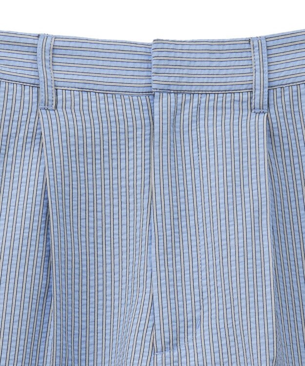Green Parks ・ELENCARE DUE ストライプショートパンツ Sax Blue