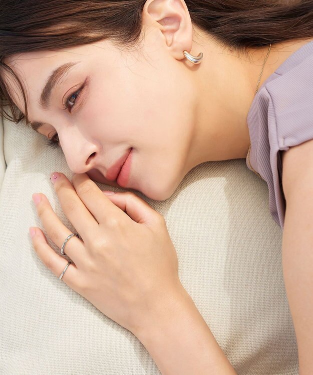 Tiaclasse 【4点セット】クロスデザインリング　アソートセット シルバー