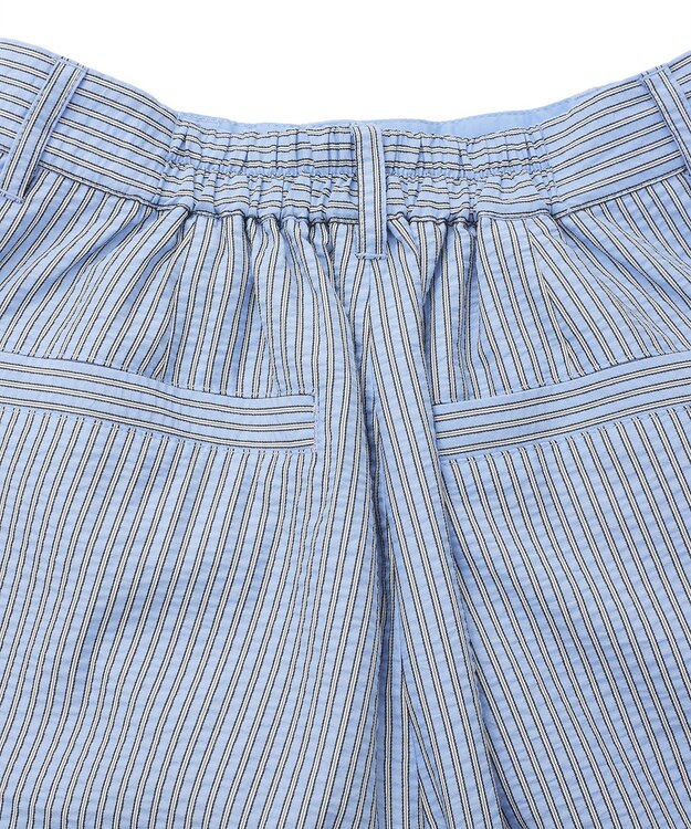 Green Parks ・ELENCARE DUE ストライプショートパンツ Sax Blue