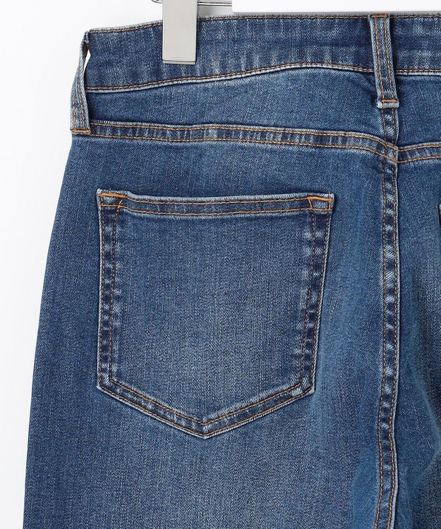 J.PRESS LADIES L 【洗える】BASIC STRETCH DENIM ボーイフィット デニム ユーズド系