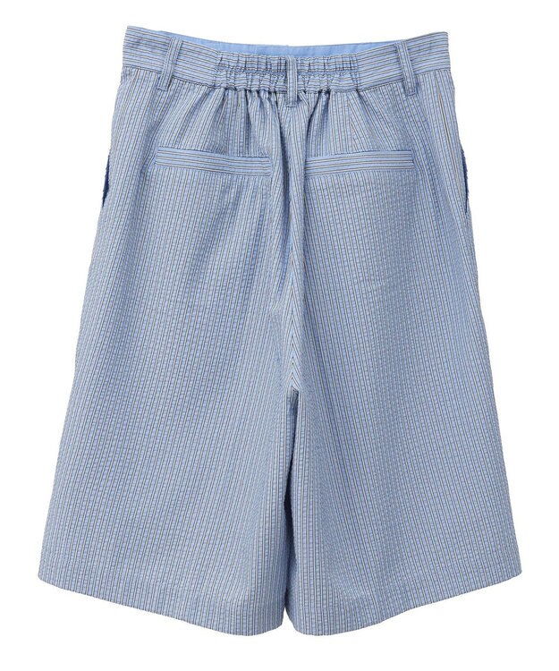 Green Parks ・ELENCARE DUE ストライプショートパンツ Sax Blue