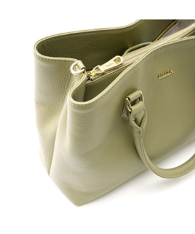 IBIZA イニシオ　牛革　2WAYバッグ 薄緑
