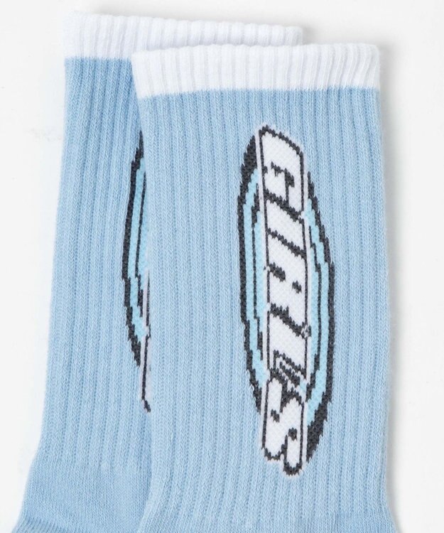 WEGO girlsロゴソックス サックス