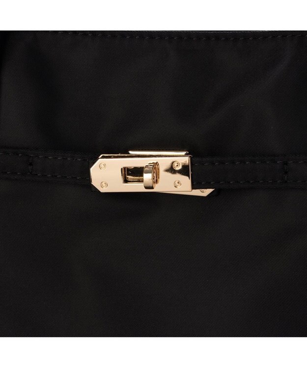 UNBILLION カシュカシュ cachecache / フロントベルトナイロン2wayトートバッグ ブラック