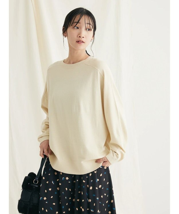 CRAFT STANDARD BOUTIQUE とてもちクルーネックニットプルオーバー Ivory