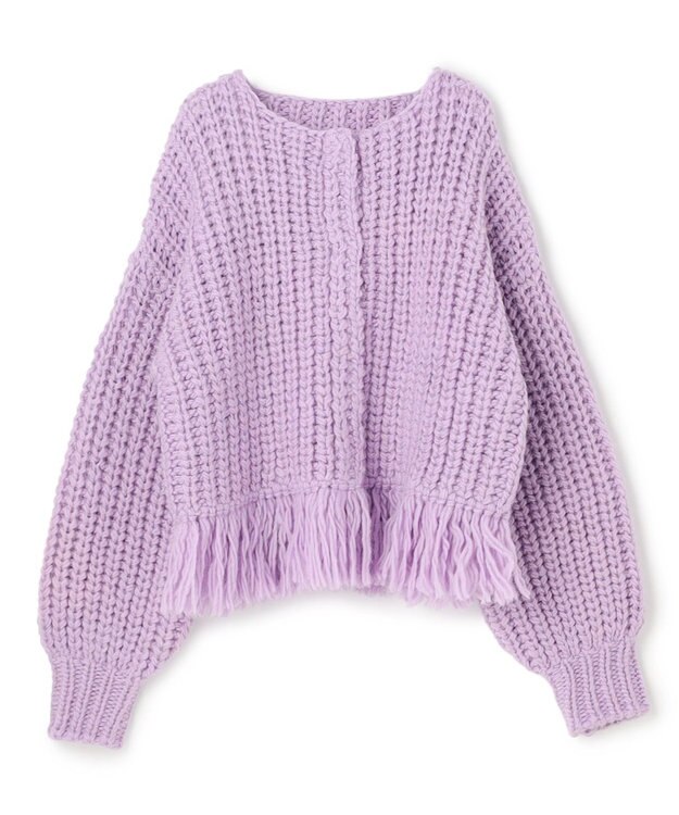 uncrave ハンドニット カーディガン ラベンダー