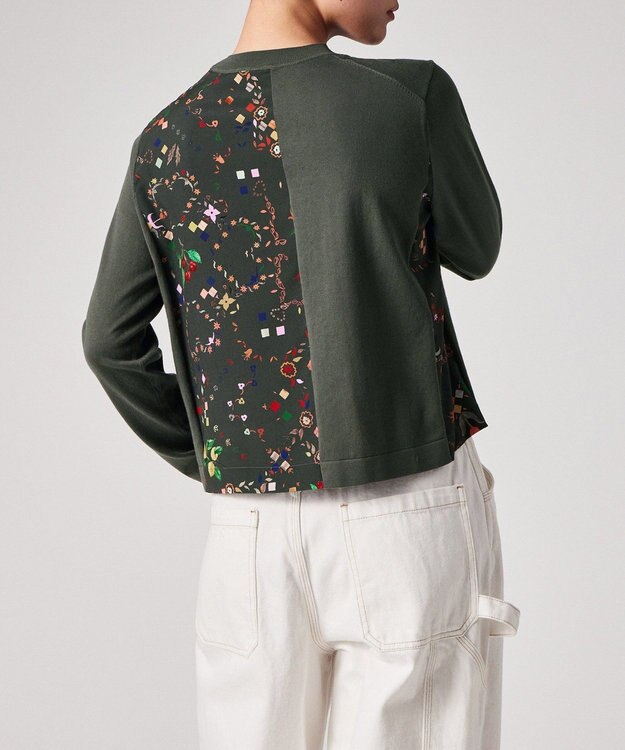 Paul Smith Keepsake プリントコンビ ニット カーキ