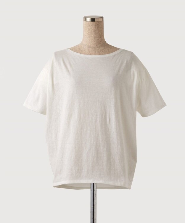 TOQUE 〈大草直子さんアドバイザー〉 【天然素材】タンギス コットン天竺半袖Tシャツ オフ