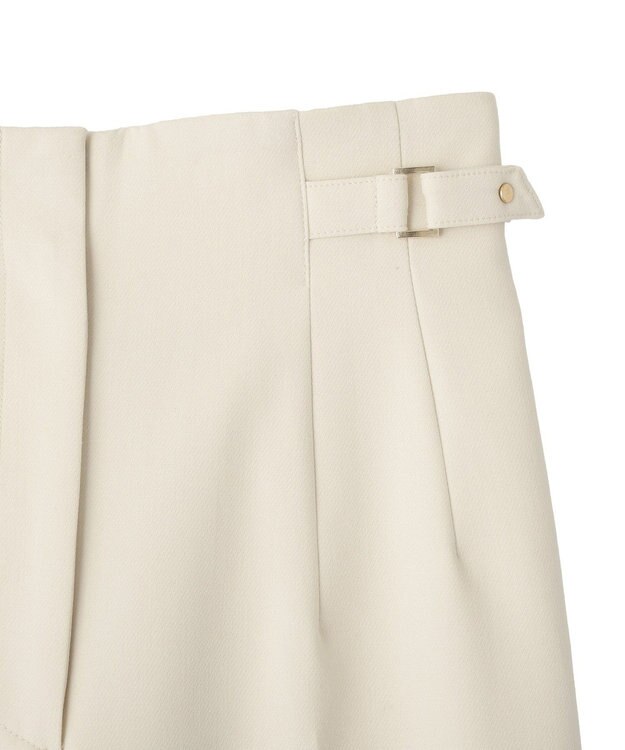 YECCA VECCA サイドベルテッドハイウエストパンツ Ivory