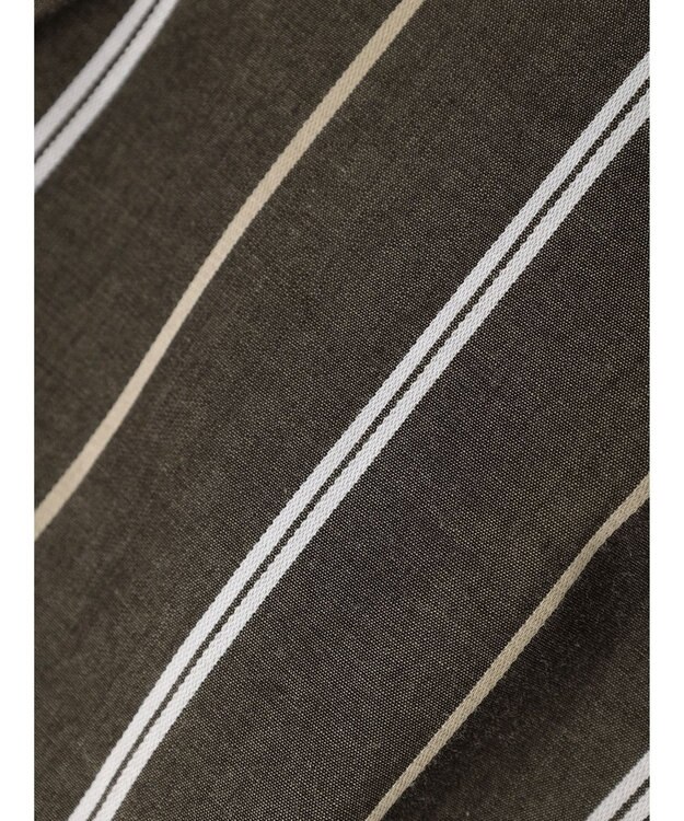 AMERICAN HOLIC ドビーストライプシャツチュニック Stripe Brown