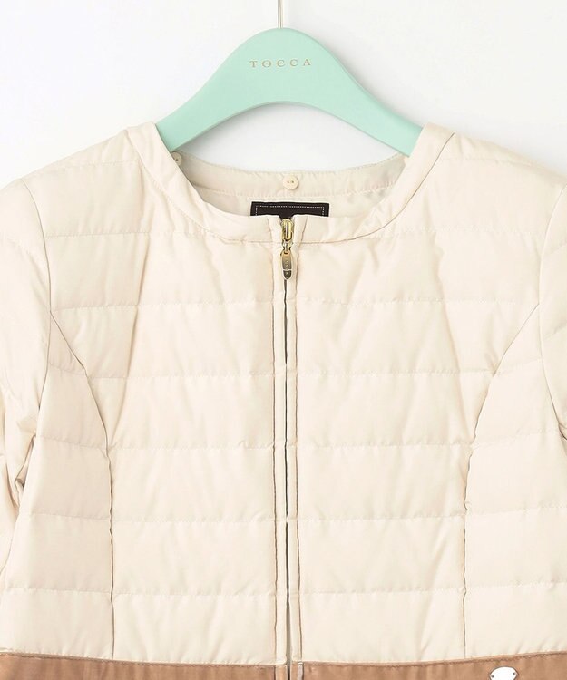 TOCCA HOLIDAY ロングダウンコート アイボリー系