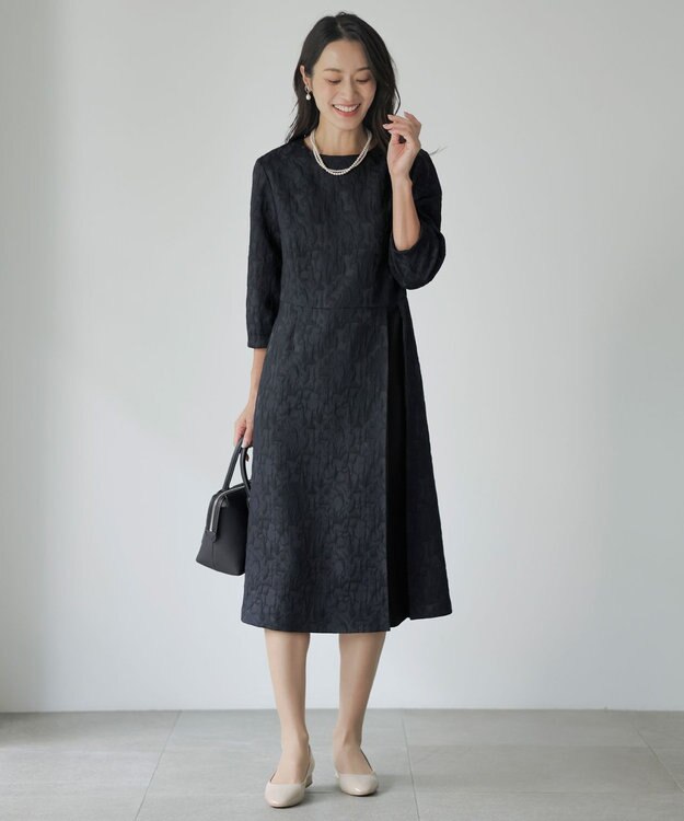 J.PRESS LADIES 【3way】3連パール ネックレス シルバー系