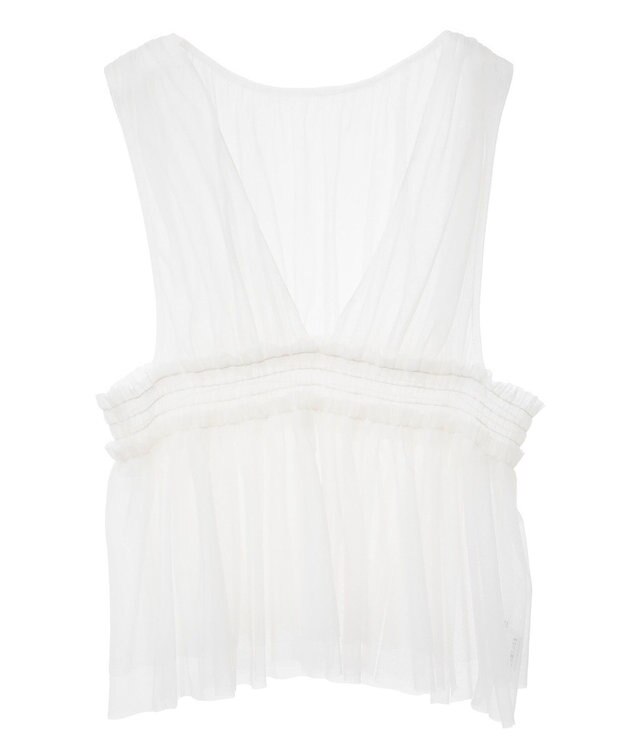 Green Parks ・ＥＬＥＮＣＡＲＥ　ＤＵＥ　チュールシャーリングビスチ Off White