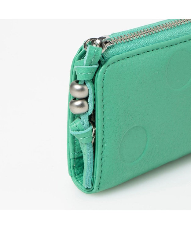 UNBILLION ペルケ perche / ドット型押しスマートキーケース ライトグリーン