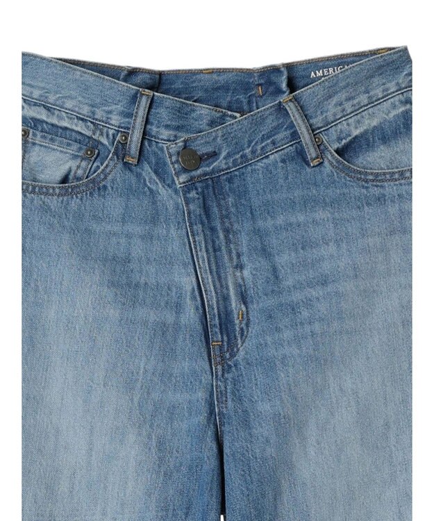 AMERICAN HOLIC アシンメトリーデニムワイドパンツ Indigo