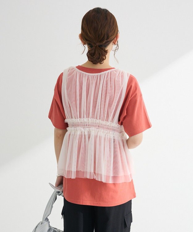 Green Parks ・ＥＬＥＮＣＡＲＥ　ＤＵＥ　チュールシャーリングビスチ Off White