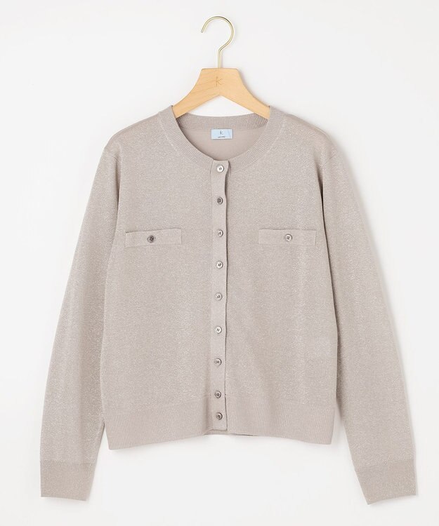 組曲 L 【先行予約】ライトラメニット アンサンブル グレージュ系