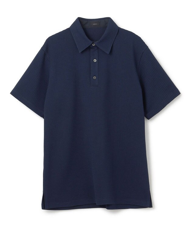 JOSEPH HOMME 【オリジナル素材】ライトタックジャージー　ポロ ネイビー系