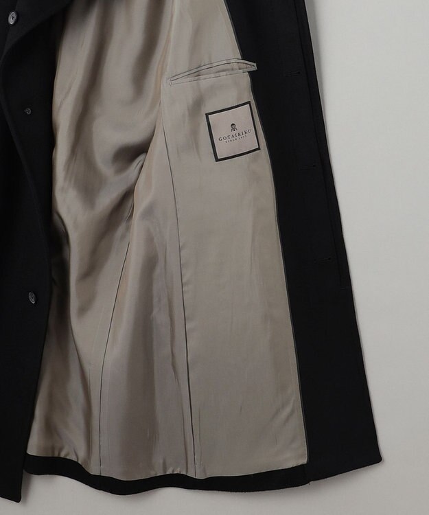 GOTAIRIKU ウールカシミヤビーバー_スタンドカラー ブラック系8