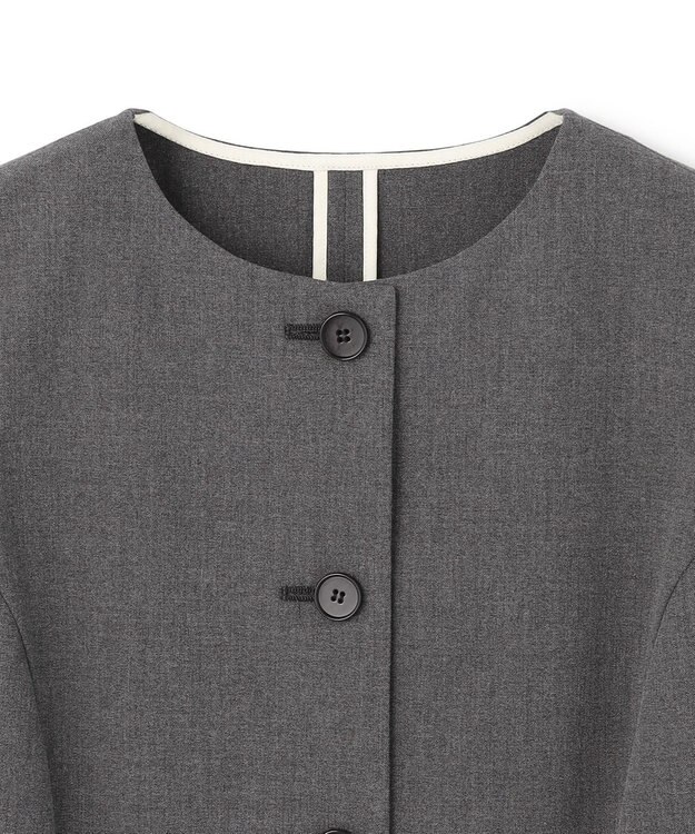 uncrave TRツイル ジレブラウス チャコール