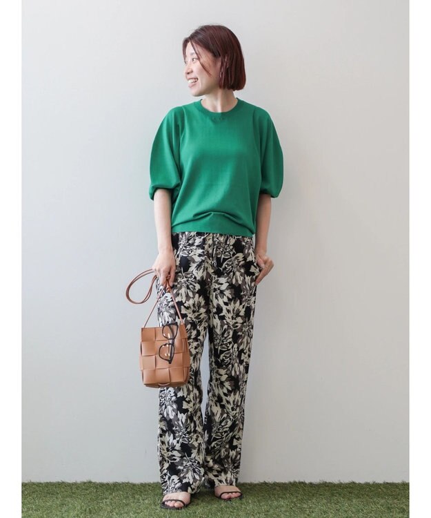 AMERICAN HOLIC ドルマンハイゲージニットプルオーバー Green