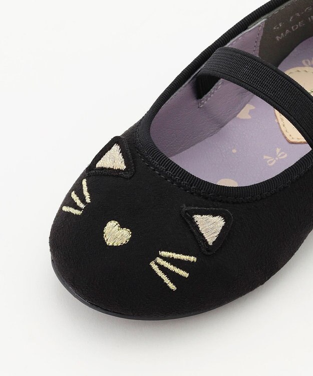 ANY KIDS アニマル パンプス ブラック