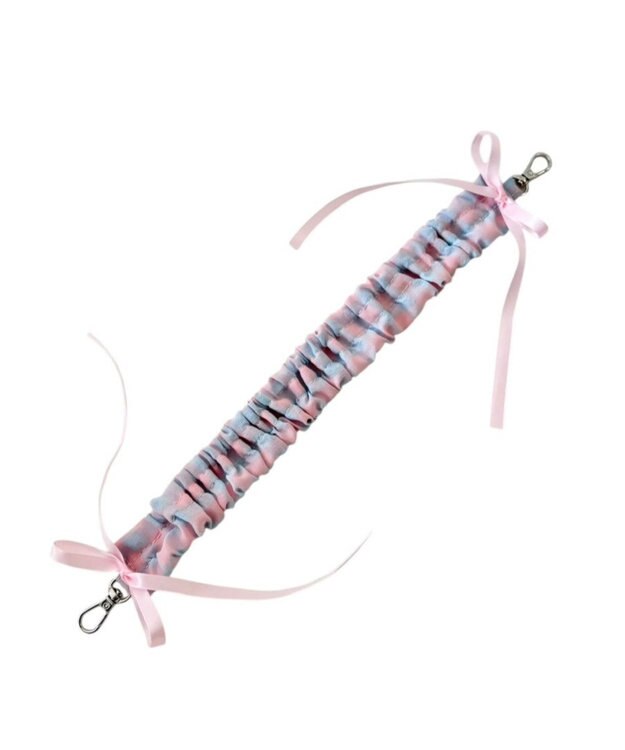 WEGO チェックリボンくしゅくしゅハンドストラップ 柄1