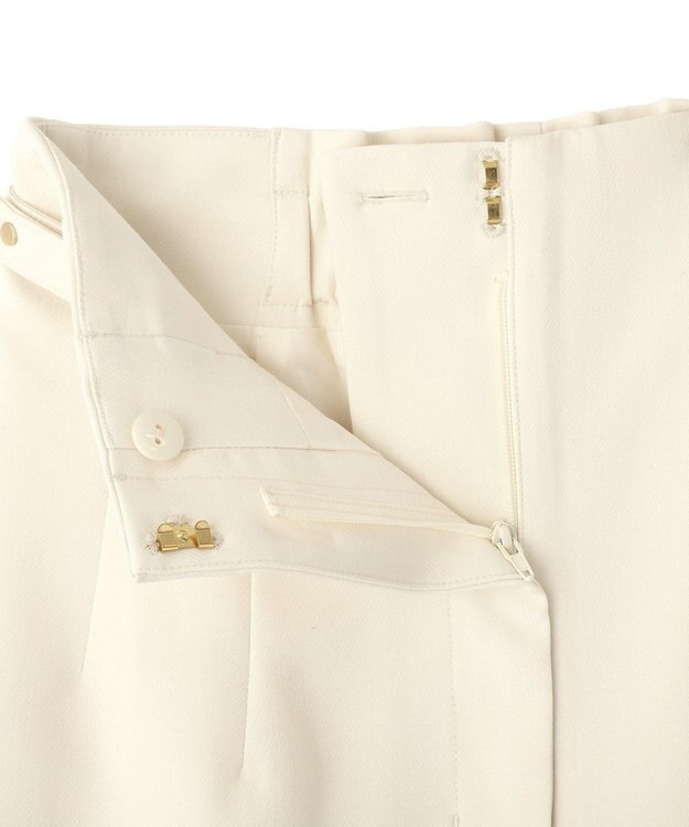 YECCA VECCA サイドベルテッドハイウエストパンツ Ivory