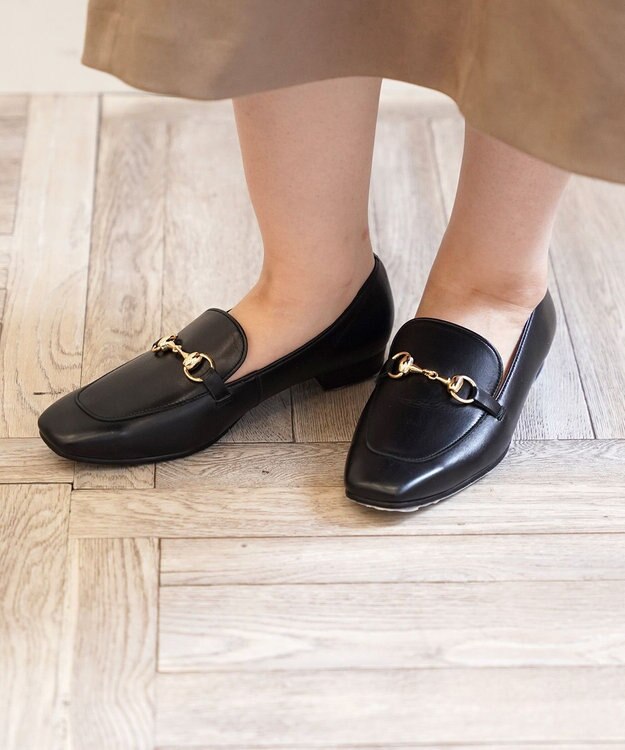 Pointer 日本製 国産牛革ビット付きローファー ブラック