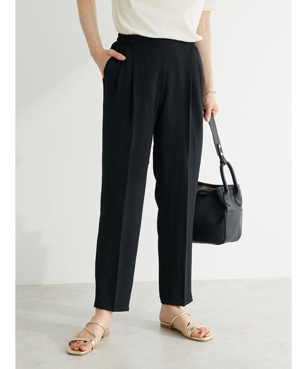 Green Parks ・ＥＬＥＮＣＡＲＥ　ＤＵＥ　テーパードパンツ Black