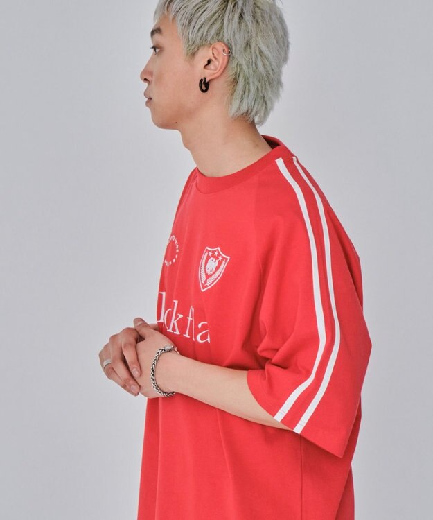 WEGO 【ユニセックス着用ITEM/MLサイズ展開】ヘビーウェイトゲームロゴBIG　T（SS） レッド