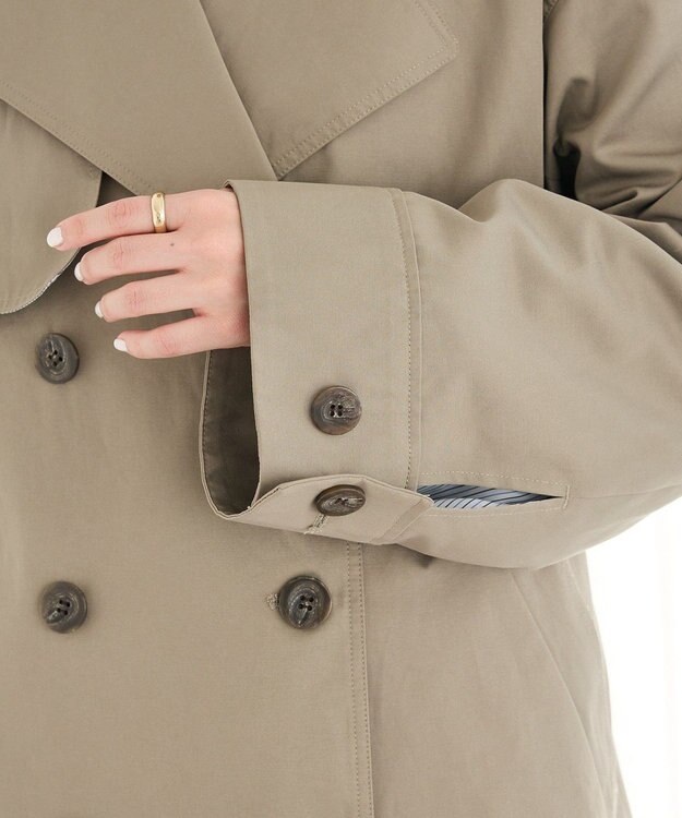 CRAFT STANDARD BOUTIQUE ワイドカフスミディトレンチコート Khaki