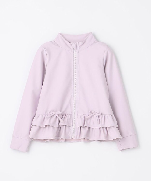 ANY KIDS 裾 フリル ラッシュガード ラベンダー