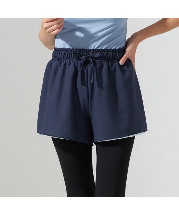 Chacott Chacott BALANCE　リバーシブルショートパンツ ネイビー