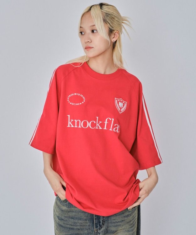 WEGO 【ユニセックス着用ITEM/MLサイズ展開】ヘビーウェイトゲームロゴBIG　T（SS） レッド