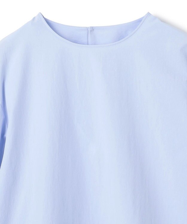 UNFILO ノーカラーコンフォートシャツ サックス