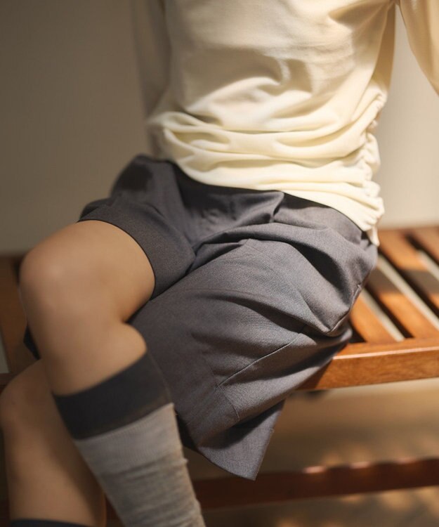 CRAFT STANDARD BOUTIQUE ロールアップハーフパンツ Charcoal Gray