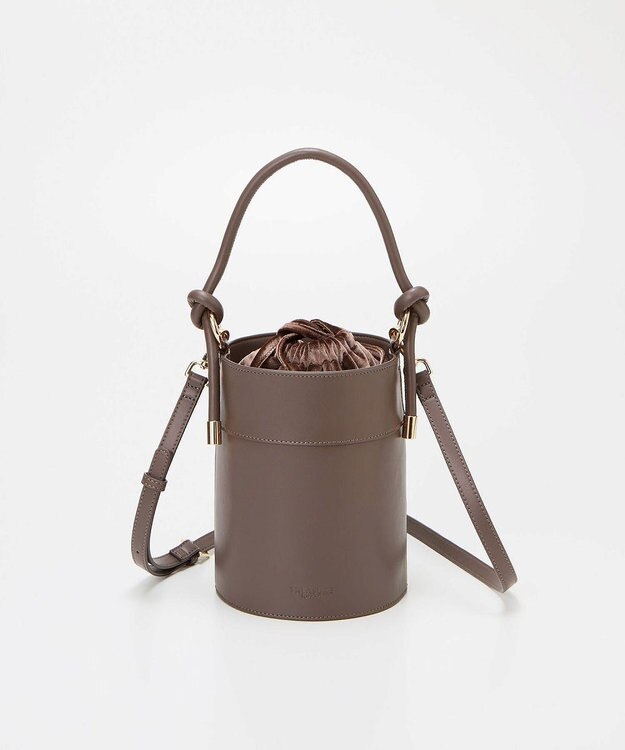 TOPKAPI 【TREASURE TOPKAPI】フェイクレザー バケツ 巾着 ショルダー バッグ トープ