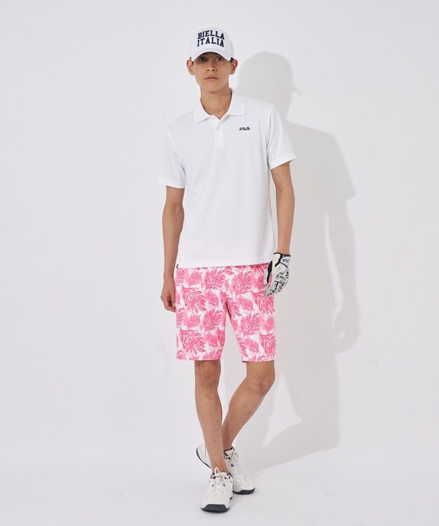 FILA GOLF／marie claire 【FILA GOLF】ワンポイントロゴ半袖ポロシャツ ホワイト