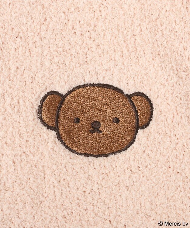 earth music&ecology 【予約】miffy/earth モコモコカーディガン ピンクベージュ