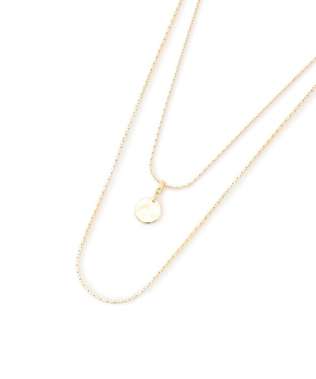 23区 クリッカーコインＷチェーンネックレス ゴールド系