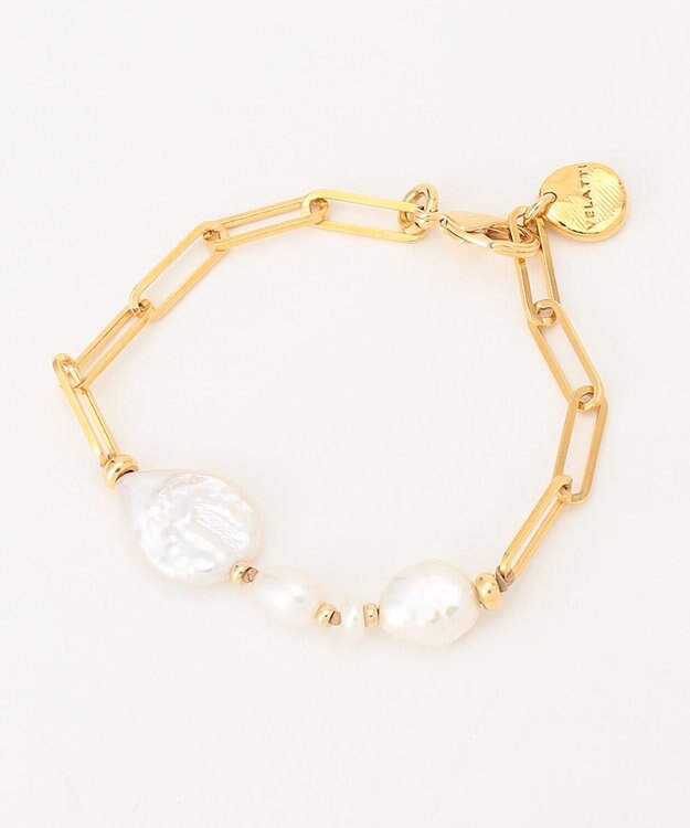 自由区 【VELATTI】パールブレスレット ゴールド系