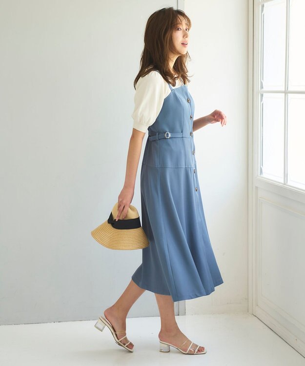 Feroux 【接触冷感・UVカット・洗える】クルーネックハーフスリーブ プルオーバー ホワイト系