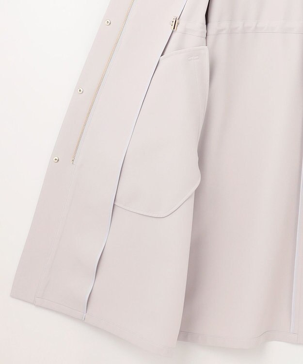 ANY SIS 【洗える】フーデットロング コート ライトグレー