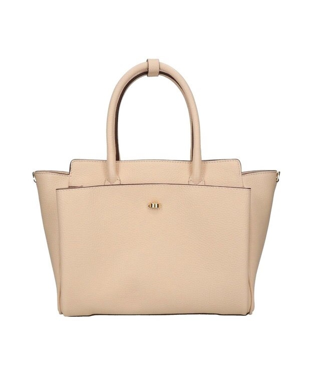 INTER-CHAUSSURES 【LORISTELLA】マルチポケットハンドバッグ ライトベージュ